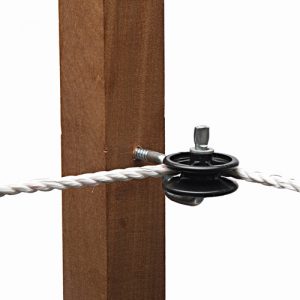 Pulley insulator for corners & end terminations