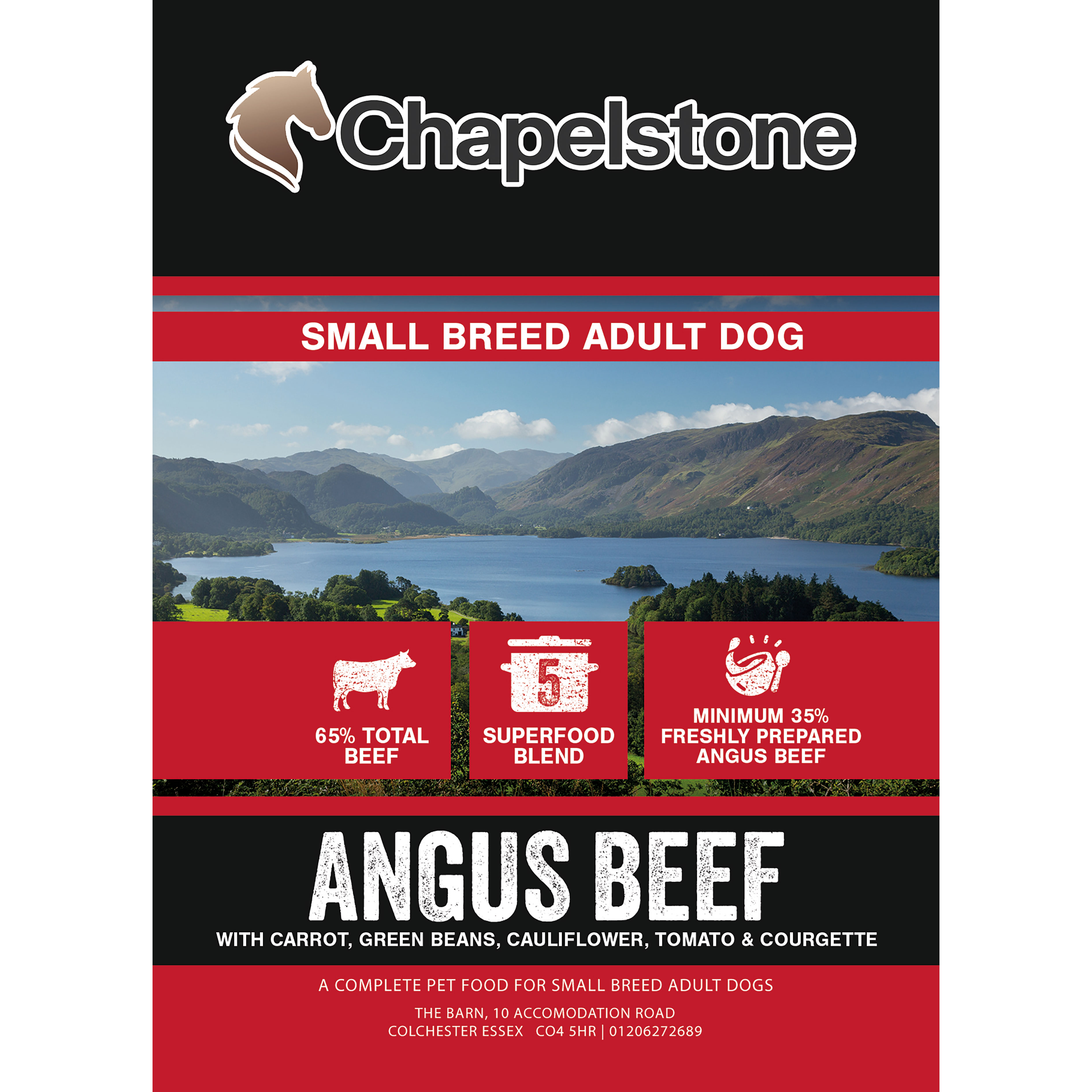 Chapelstone Dog Superfood - Angus Beef, small dog, adult