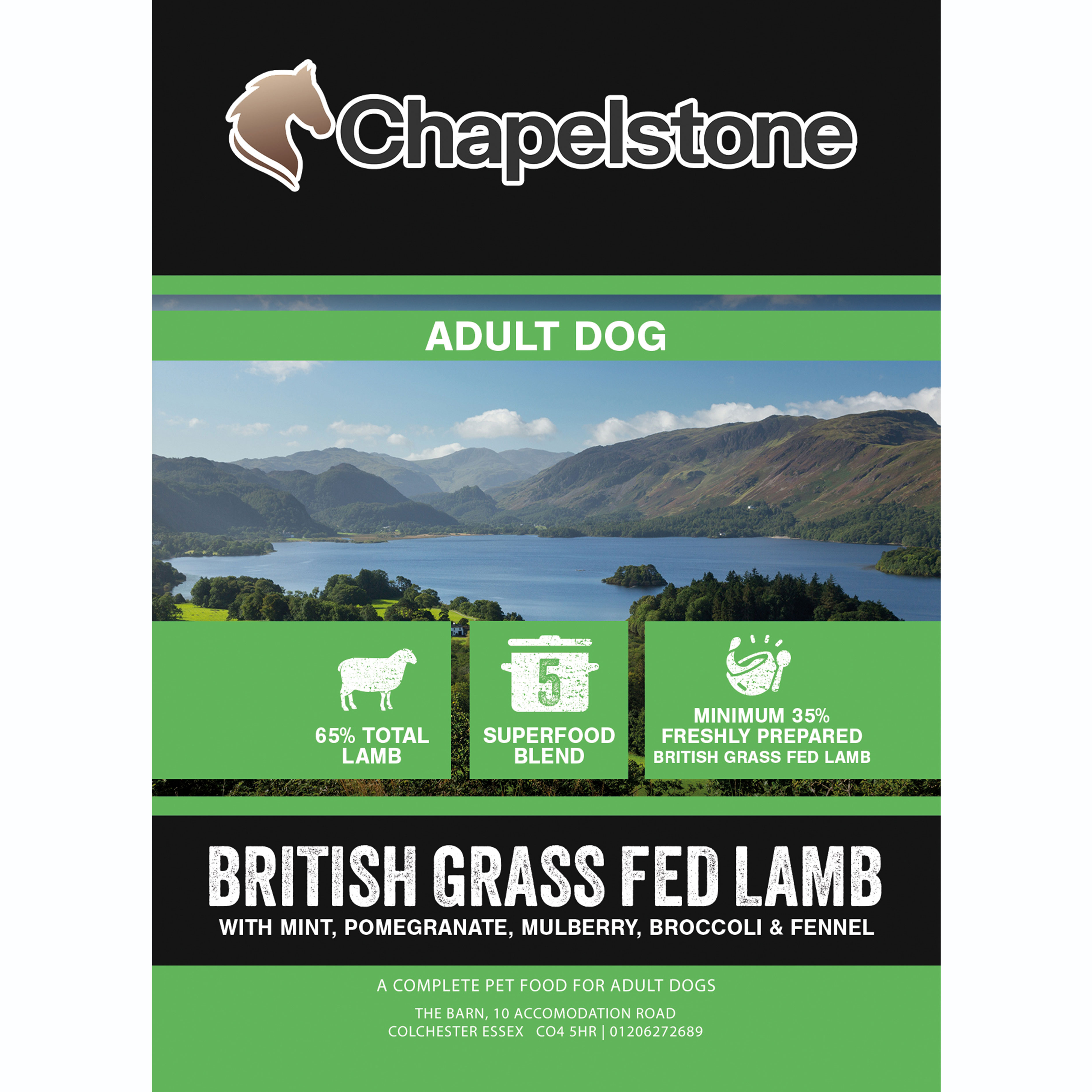Chapelstone Dog Superfood - British Grass Fed Lamb