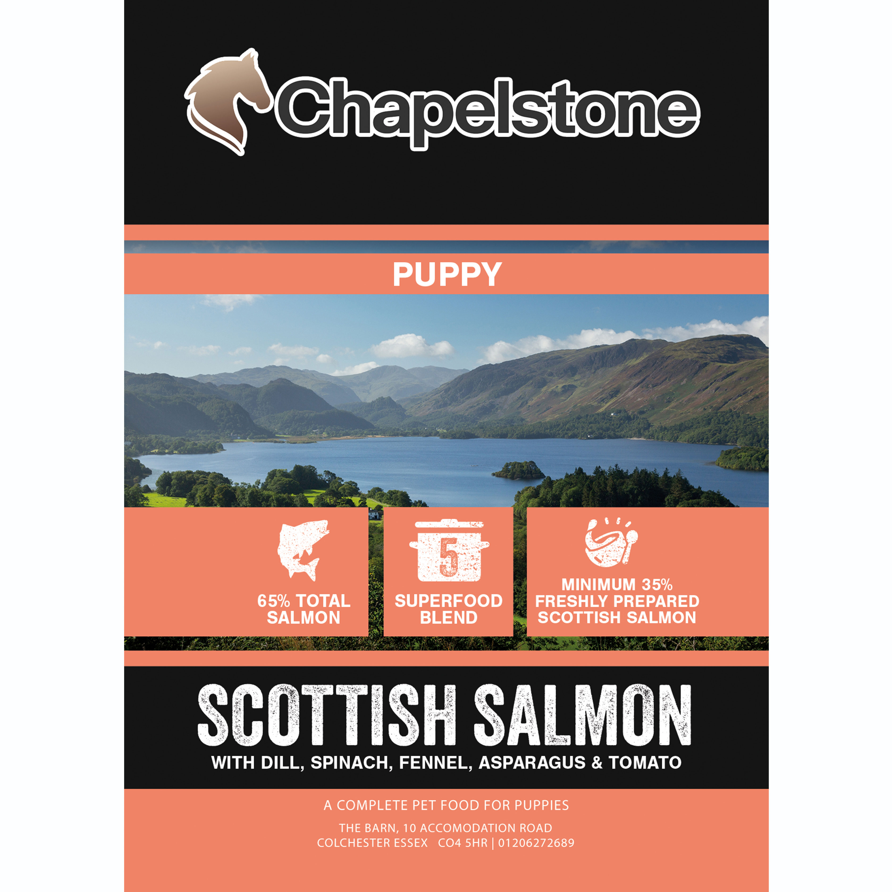 Chapelstone Dog Superfood - Scottish Salmon, puppy