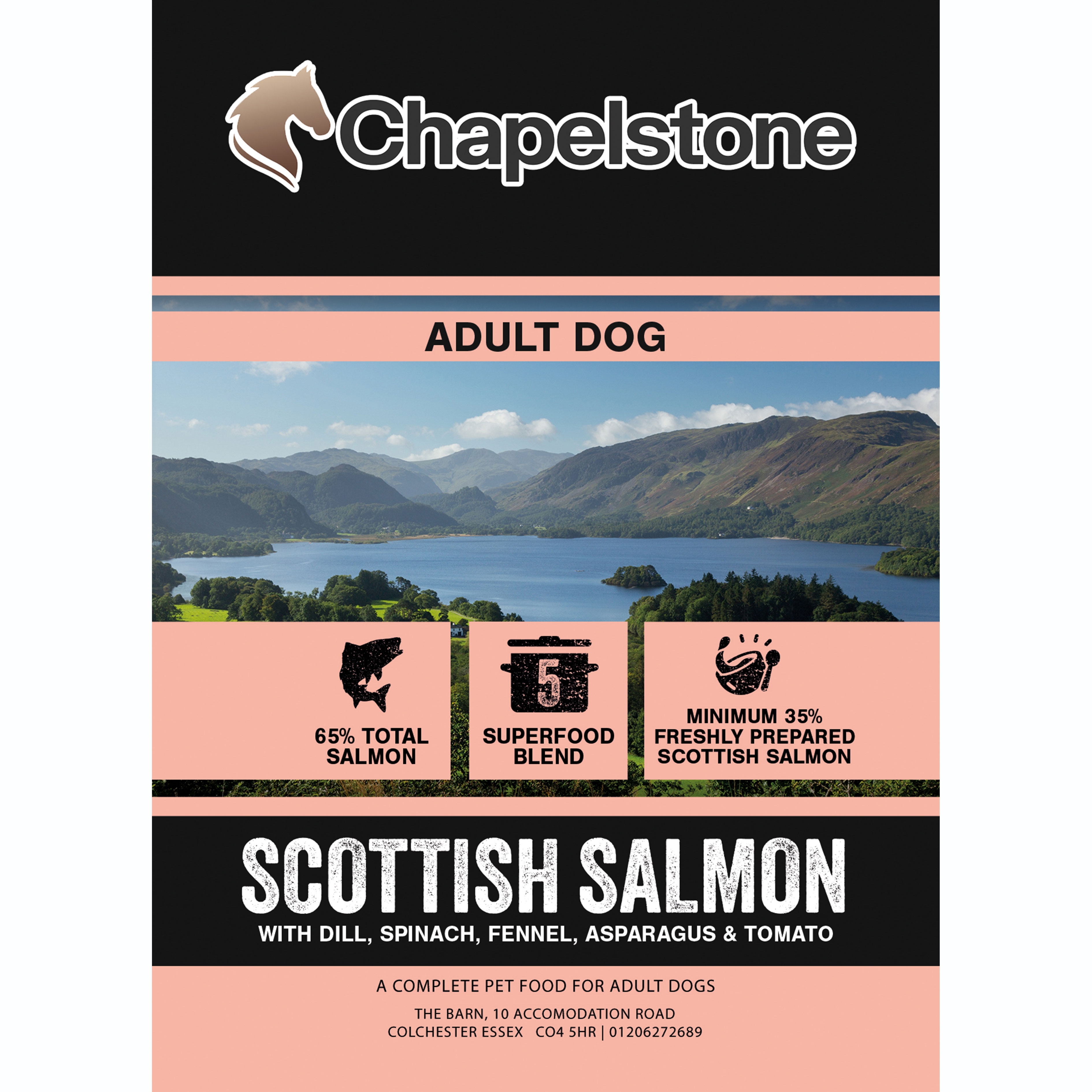 Chapelstone Dog Superfood - Scottish Salmon, Adult Dog